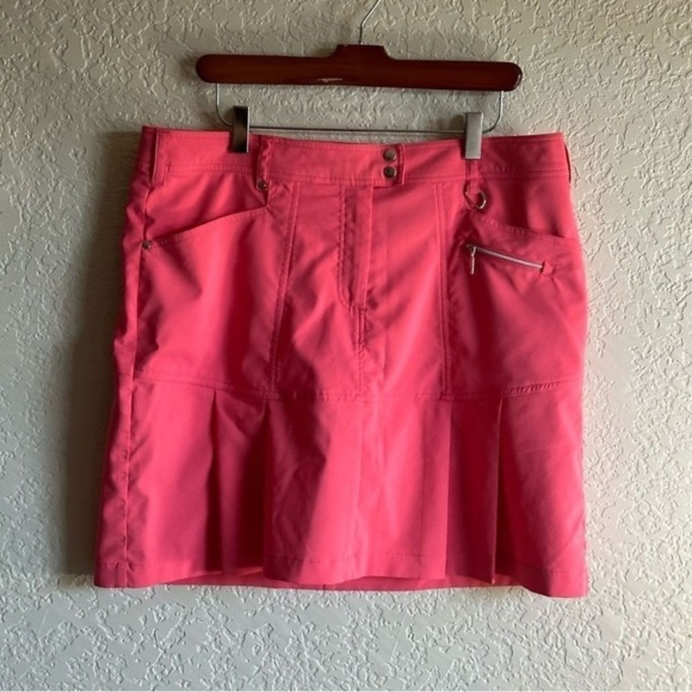 GG Blue Luxe Sport Golf Skort Pink 12 Women Pleated Athletic Activewear - Picture 13 of 15